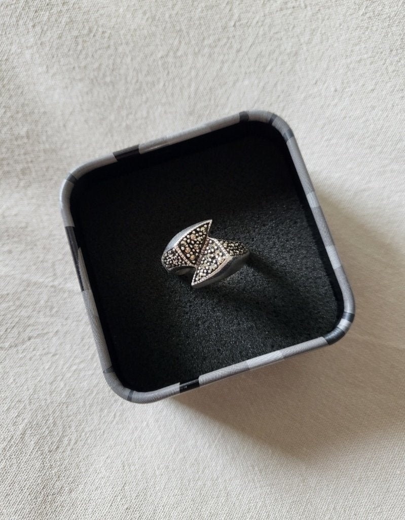 Ring zilver, 18 tot 19, Ophalen of Verzenden, Zo goed als nieuw, Dame