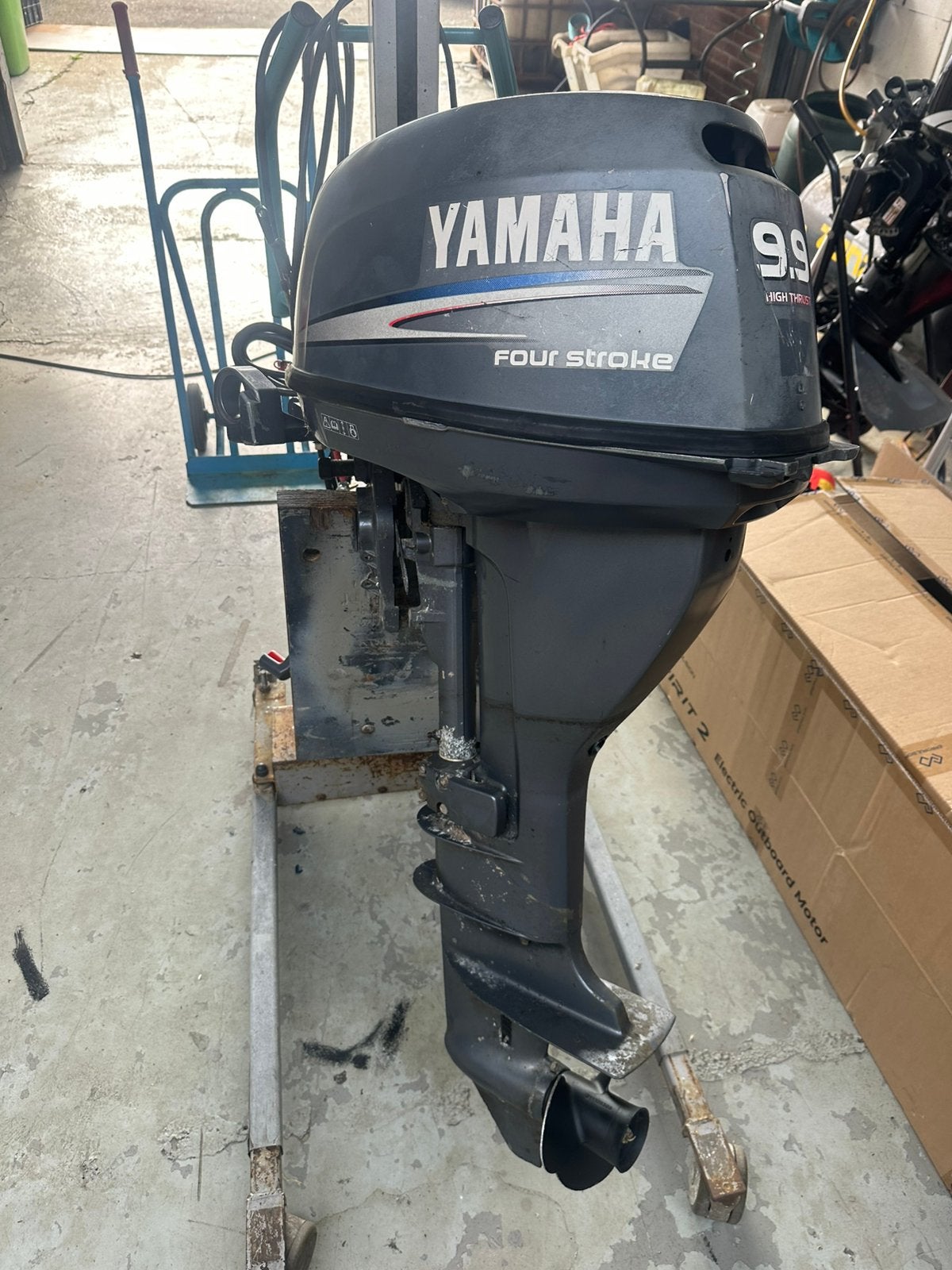 Yamaha 15 pk 4 takt,langstaart op knuppel bediening.Koopje!, Gebruikt, 5 tot 10 pk, Met afstandsbediening, Suxiki