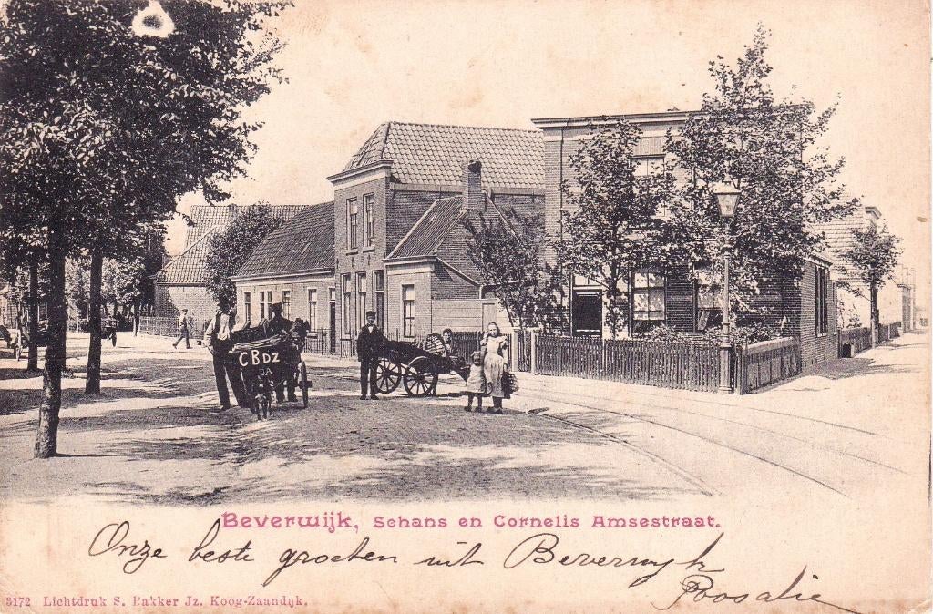 BEVERWIJK  met   HONDENKAR, Verzamelen, Ophalen of Verzenden, Voor 1920, Noord-Brabant