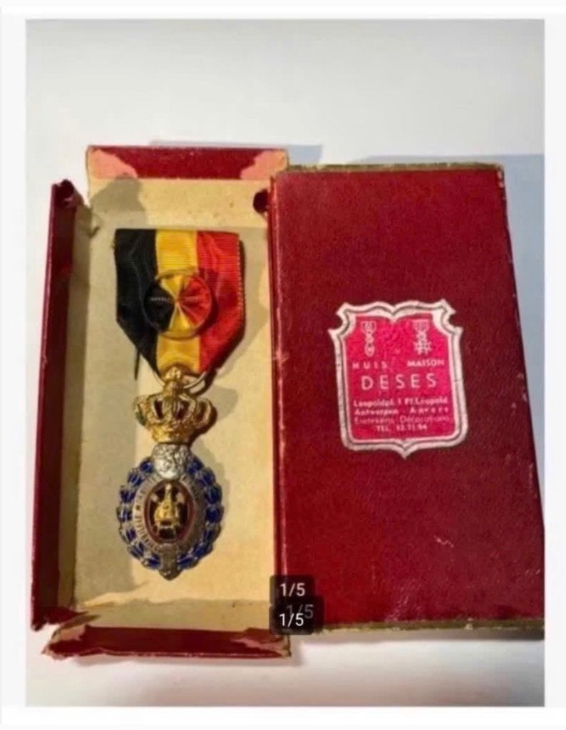 Belgie medaille in originele doos, Ophalen of Verzenden, Overige materialen, Buitenland