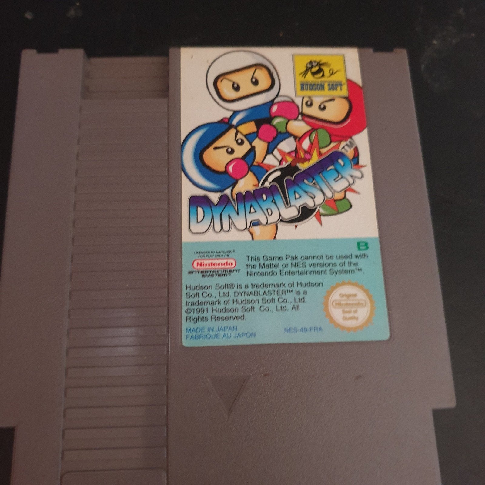Zeldzame Dynablaster NES Game - Compleet met hoesje!, Puzzel en Educatief, Gebruikt, 2 spelers, Eén computer