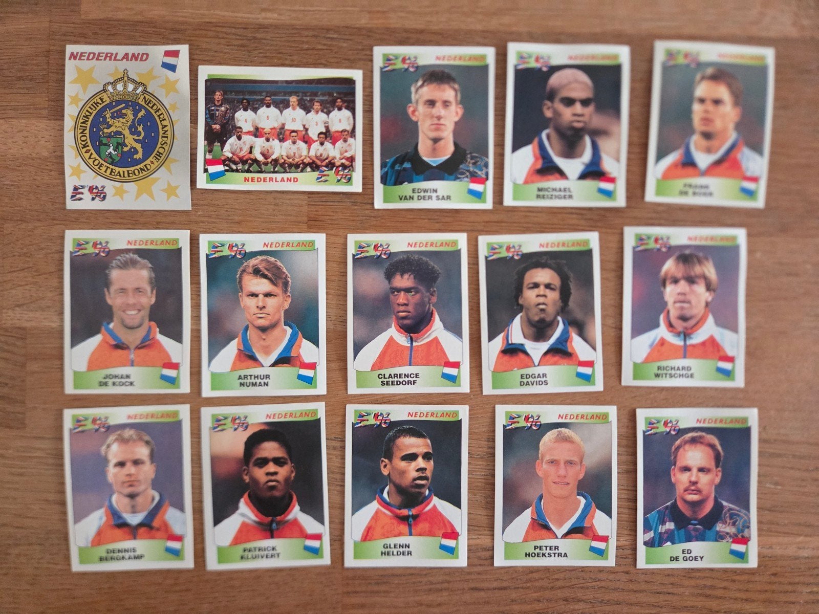 Panini EK 96 Nederland, Ophalen of Verzenden, Zo goed als nieuw, Meerdere stickers