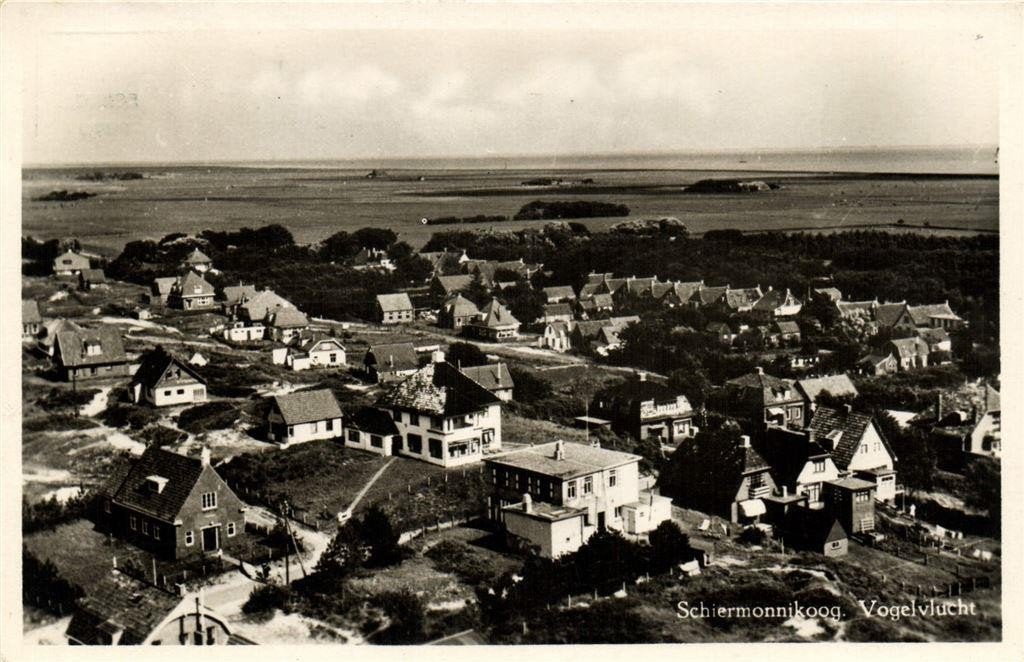 Schiermonnikoog. Vogelvlucht - 1949 gelopen, Verzenden, 1940 tot 1960, Gelopen, Noord-Brabant