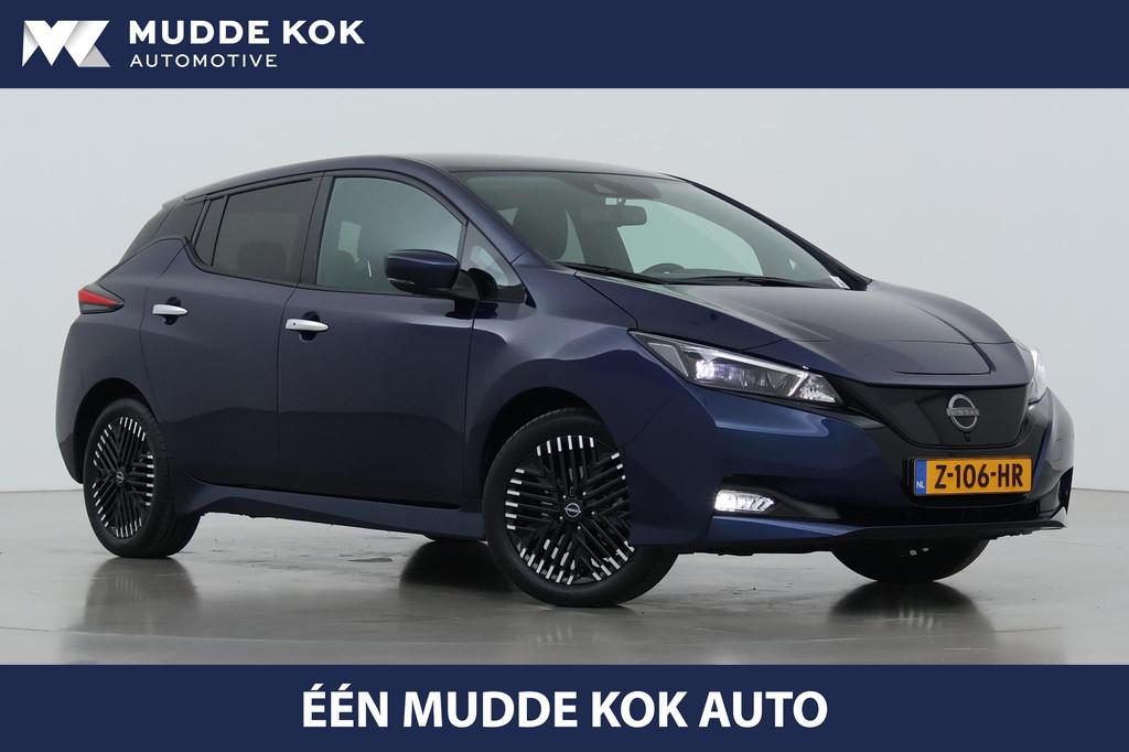 Nissan LEAF N-Connecta 39 kWh | 360 Camera | Stoel+Stuurve, Auto's, Nissan, Stof, Gebruikt, Zwart, 150 pk