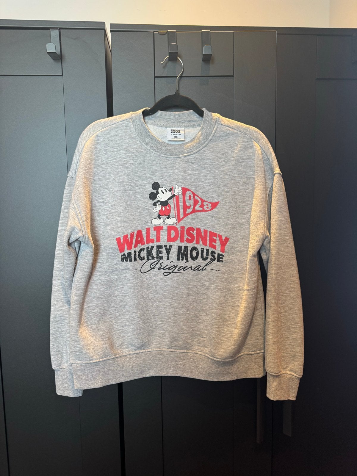 Walt Disney Mickey Mouse at primarkt sweatshirt - Maat XS, Ophalen of Verzenden, Zo goed als nieuw, Maat 34 (XS) of kleiner, Grijs