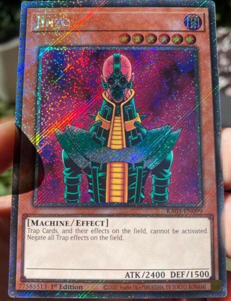 Yu-Gi-Oh! Jinzo RA03 1st Edition Mint !, Hobby en Vrije tijd, Verzamelkaartspellen | Yu-gi-Oh!, Ophalen of Verzenden, Zo goed als nieuw