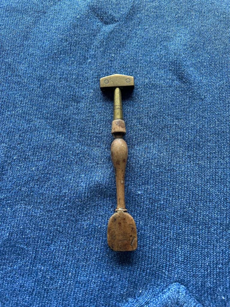 Vintage Glassnijder met Houten Handvat, Ophalen of Verzenden, Gebruikt