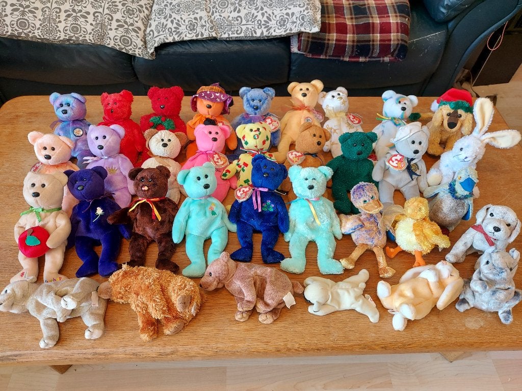 Ty Beanie lot, 34 stuks, Kinderen en Baby's, Speelgoed | Knuffels en Pluche, Ophalen, Zo goed als nieuw, Overige typen