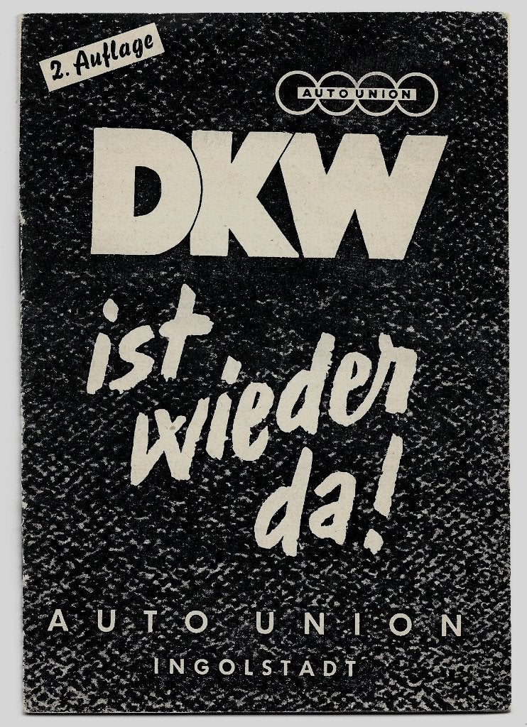 DKW RT125 Auto Union brochure motor auto (dkw12z), Motoren, Verzenden, Overige merken