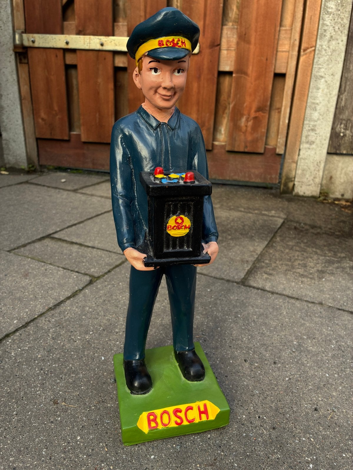Mooi Bosch serviceman beeldje van kunststof, ca. 40 cm, Ophalen, Zo goed als nieuw, Mens
