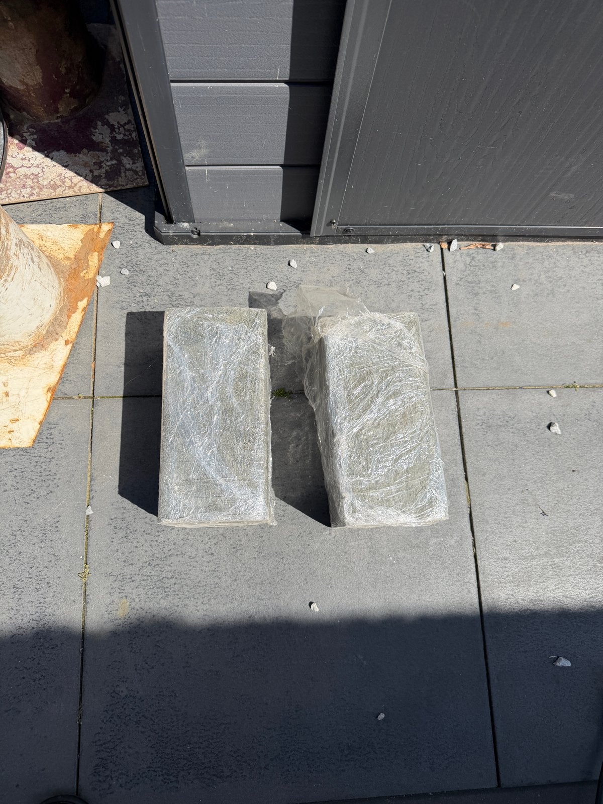 2x Kunststof Sokkels/Poeren 30cm hoog, 15x15cm breed, Tuin en Terras, Palen, Balken en Planken, Ophalen, Gebruikt, Minder dan 180 cm