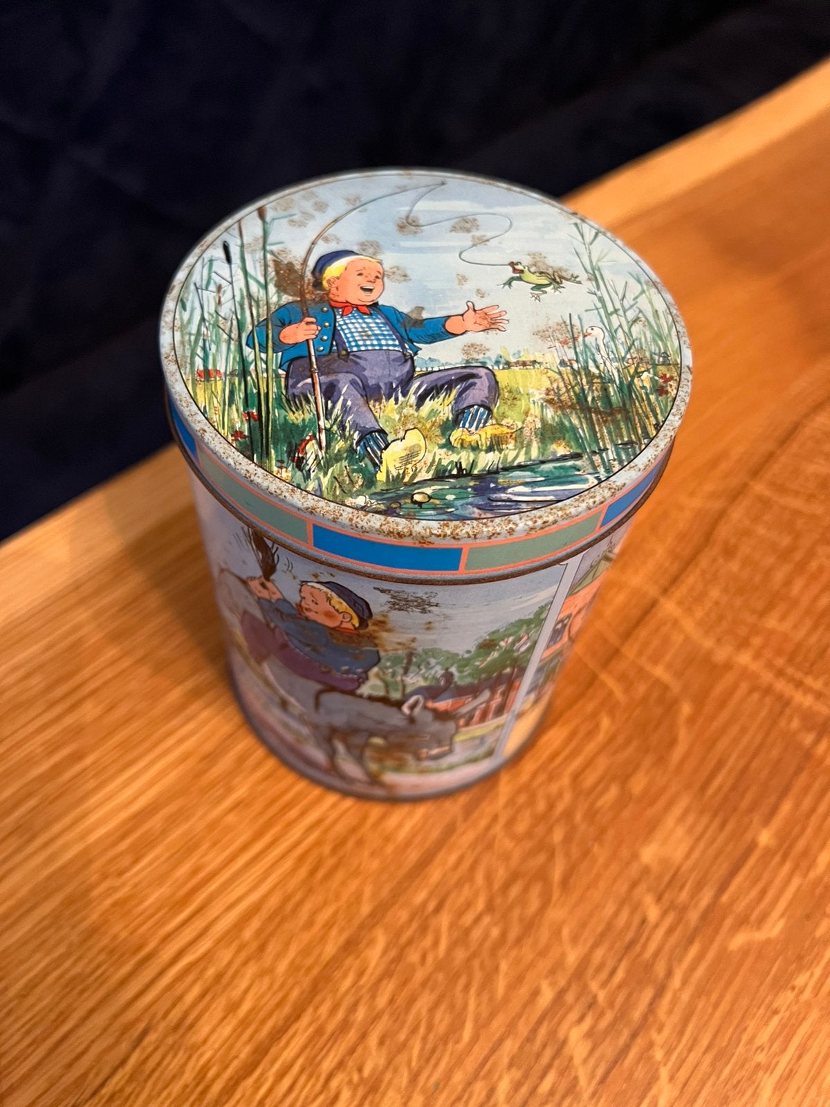 Blik Dik Trom - Vintage Bewaardoos, Ophalen of Verzenden, Gebruikt, Overige