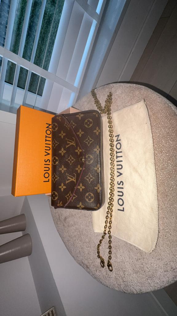 Louis Vuitton Félicie Pochette – Monogram, Sieraden, Tassen en Uiterlijk, Tassen | Damestassen, Ophalen, Gebruikt, Bruin, Schoudertasje