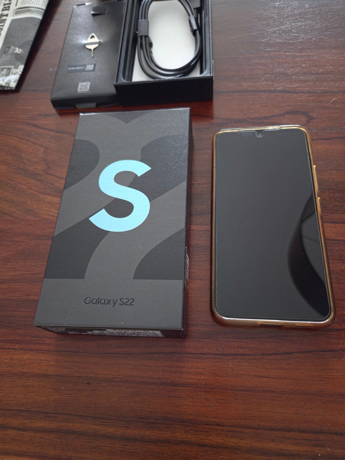 Samsung Galaxy S22 128GB Blauw - Zo goed als nieuw, Telecommunicatie, Mobiele telefoons | Samsung, Zwart, Touchscreen, Ophalen of Verzenden