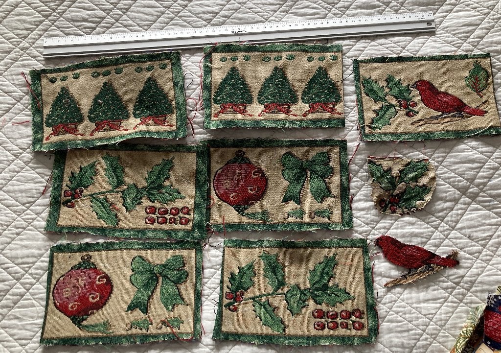 restanten lapjes voor kerstkaarten, Ophalen of Verzenden, Nieuw, Kerst, Overige typen