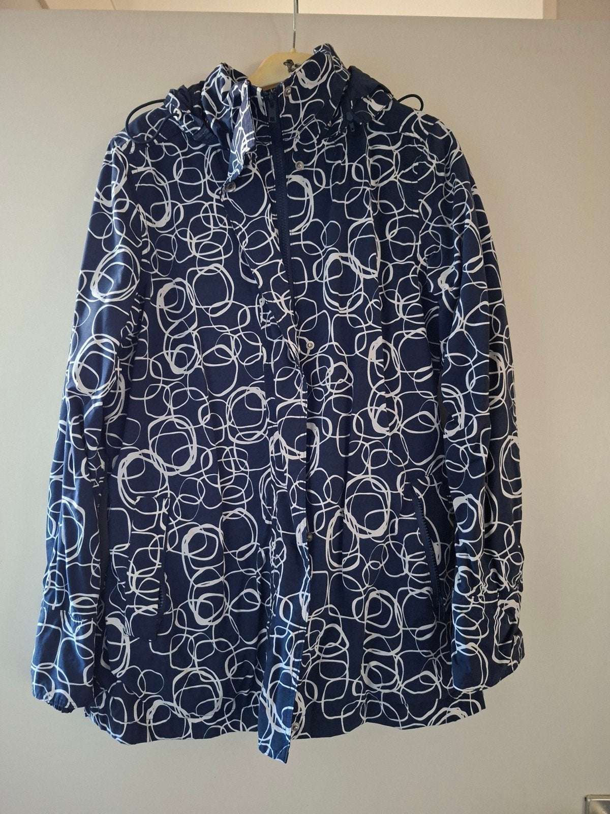 Happy rainy days regenjas, Maat 38/40 (M), Happy rainy days, Blauw, Ophalen of Verzenden