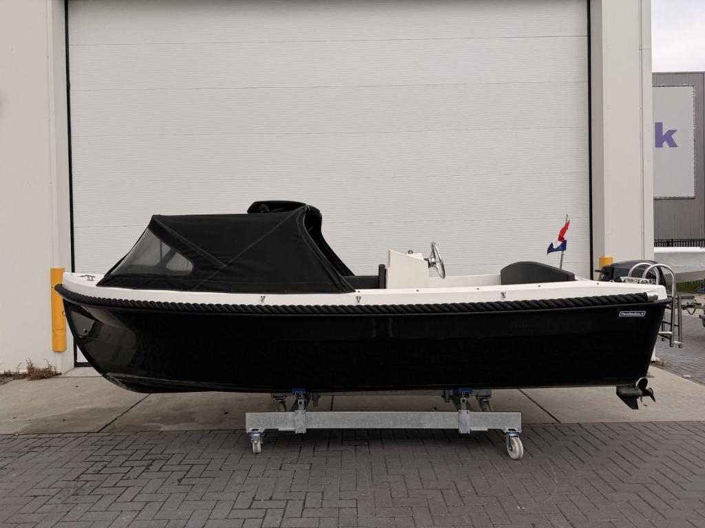 4-Family 495 + 20PK Tohatsu, Watersport en Boten, Sloepen, Gebruikt, Benzine, Polyester, Buitenboordmotor