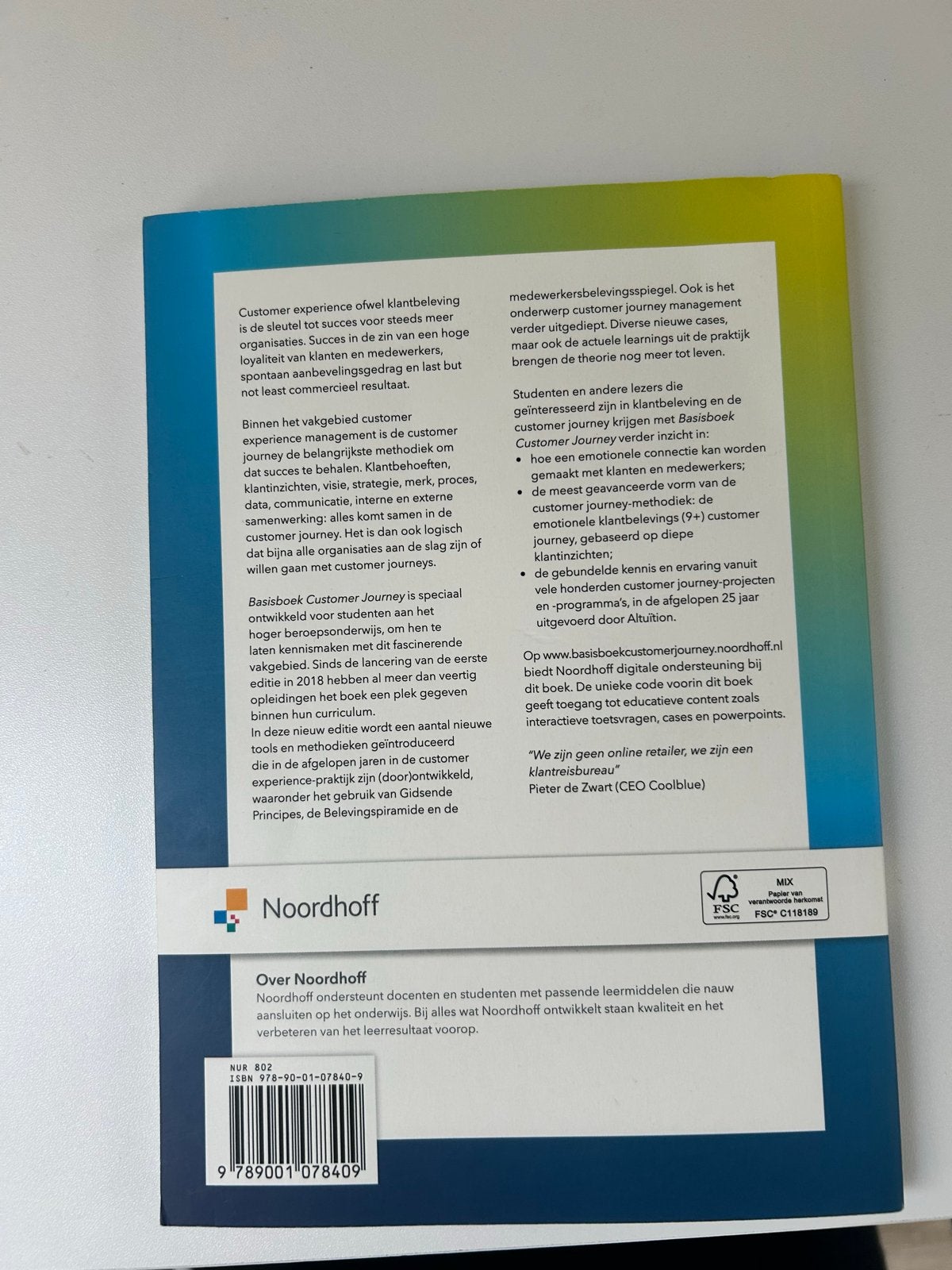 Basisboek Customer Journey - HBO Communicatie, Boeken, Ophalen of Verzenden, Gamma, Zo goed als nieuw, HBO
