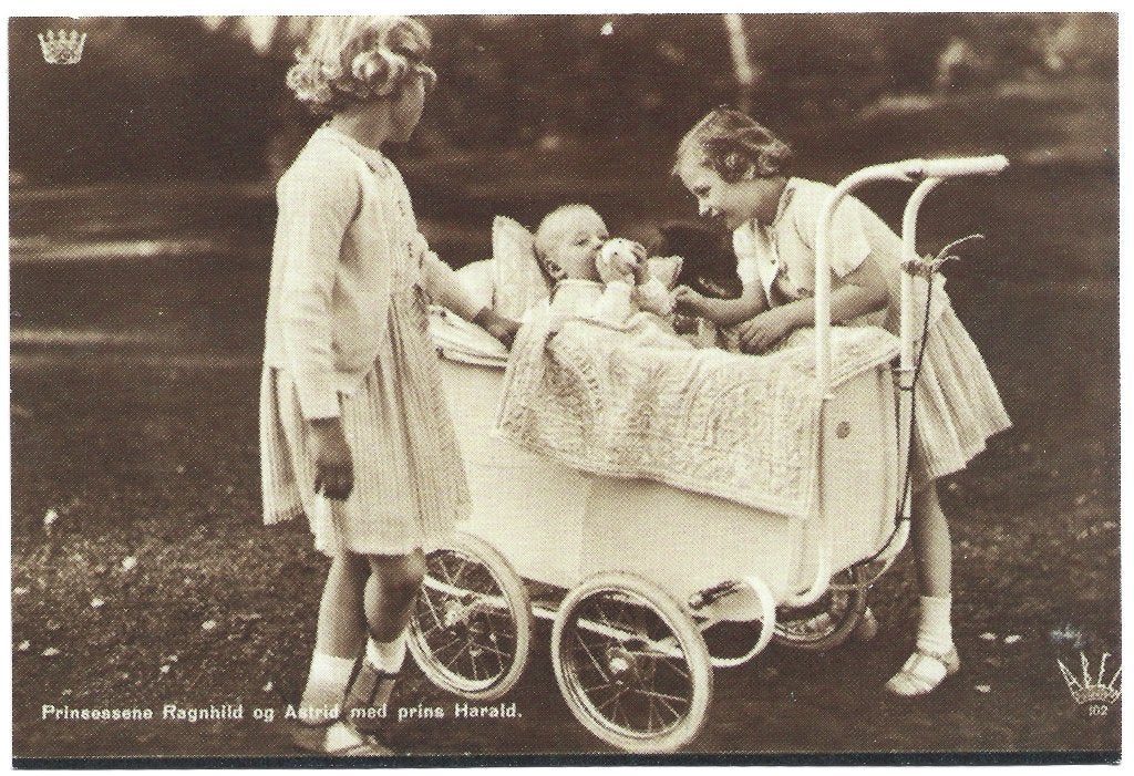 Noorwegen (5) zussen en broer, Verzenden, Nieuw, Buitenland, Kaart, Foto of Prent