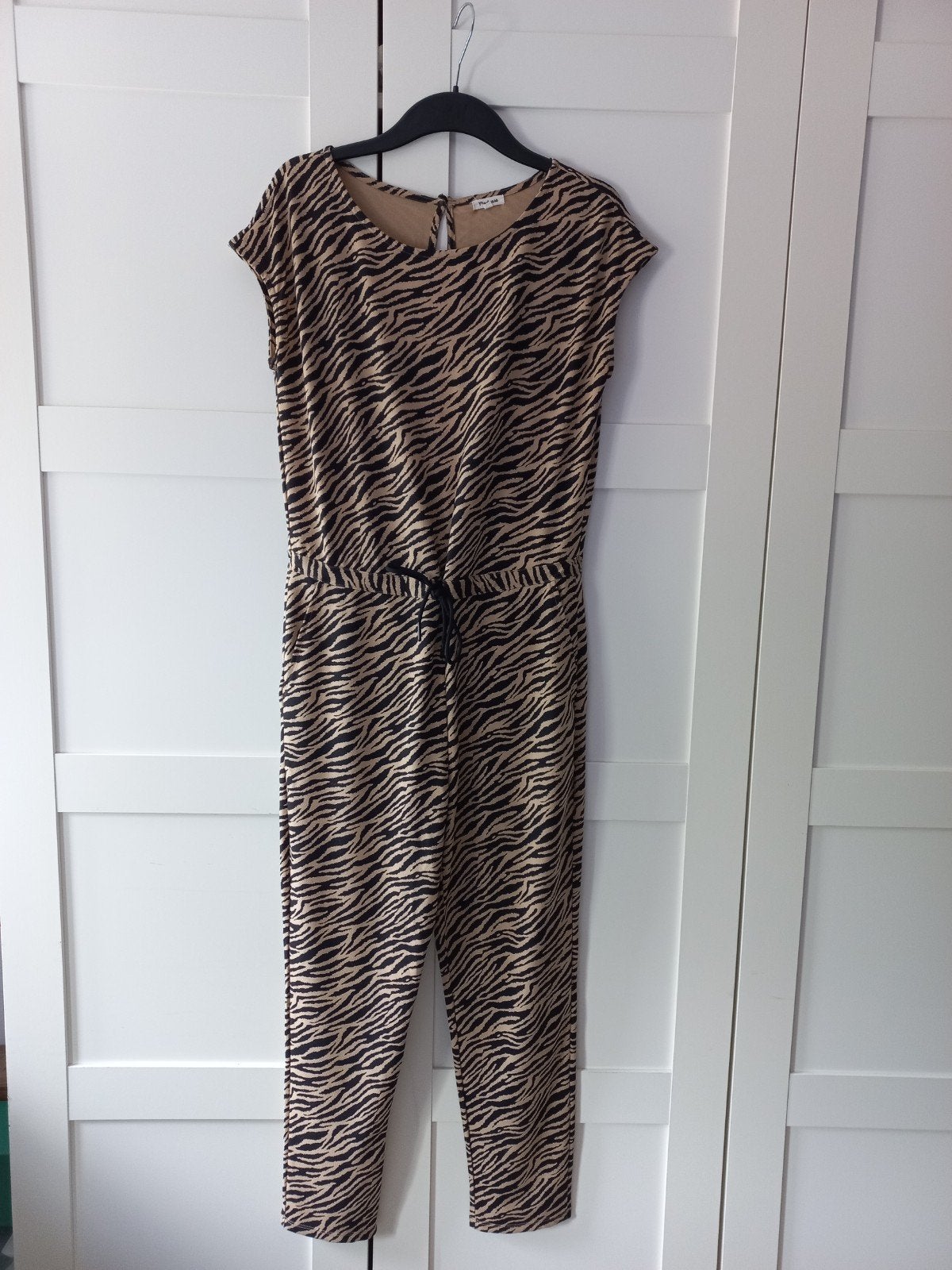 Jumpsuit Madness, beige/zwart, maat S, Madness, Ophalen of Verzenden, Zo goed als nieuw, Maat 36 (S)
