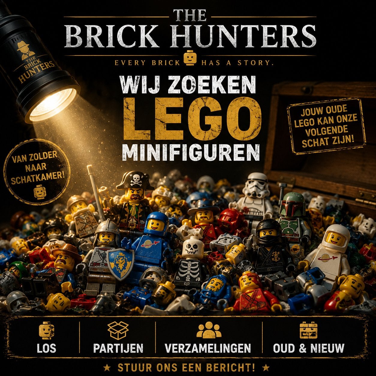 GEZOCHT: LEGO MINIFIGUREN & VERZAMELINGEN, Ophalen of Verzenden, Gebruikt