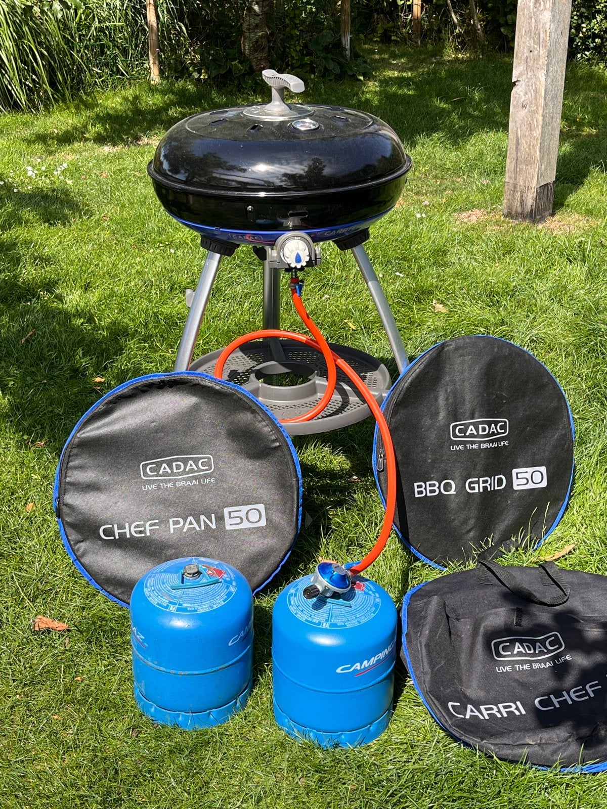 Cadac Carri Chef 50 met braaipan, grillrooster en 2x R907, Ophalen, Gebruikt, Cadac