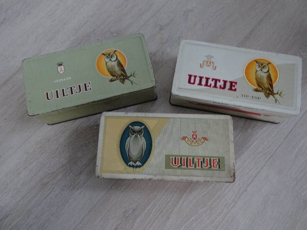 Sigarenblikken Uiltje, Ophalen of Verzenden, Gebruikt, Overige