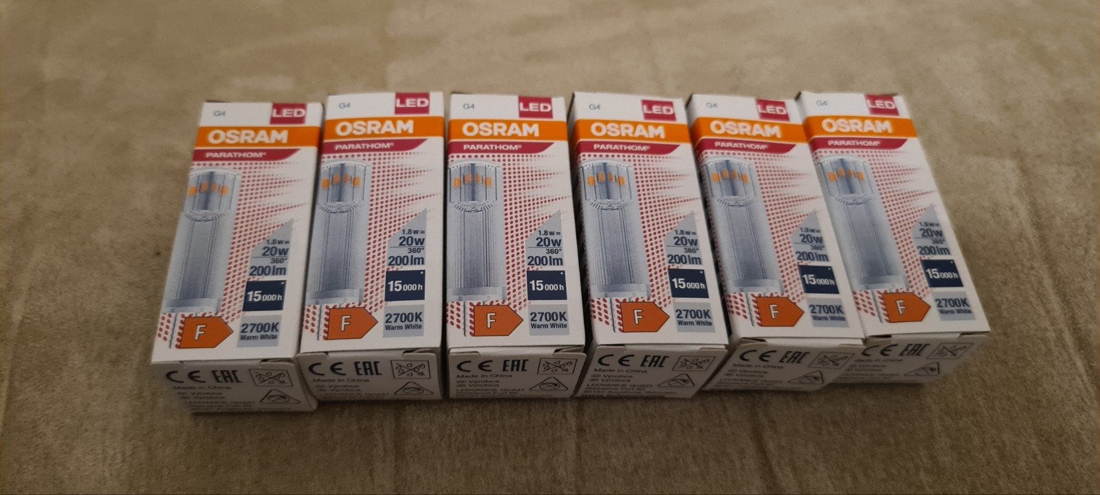 6x Osram G4 Led Lampjes 1,8 wat vervangt 20w halogeen €10,00, Led-lamp, Minder dan 30 watt, Nieuw, Overige fittingen