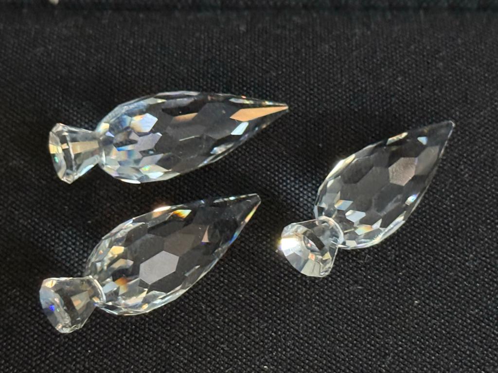 3x Kristallen Decoratie Druppels/Hangers, Verzamelen, Swarovski, Ophalen