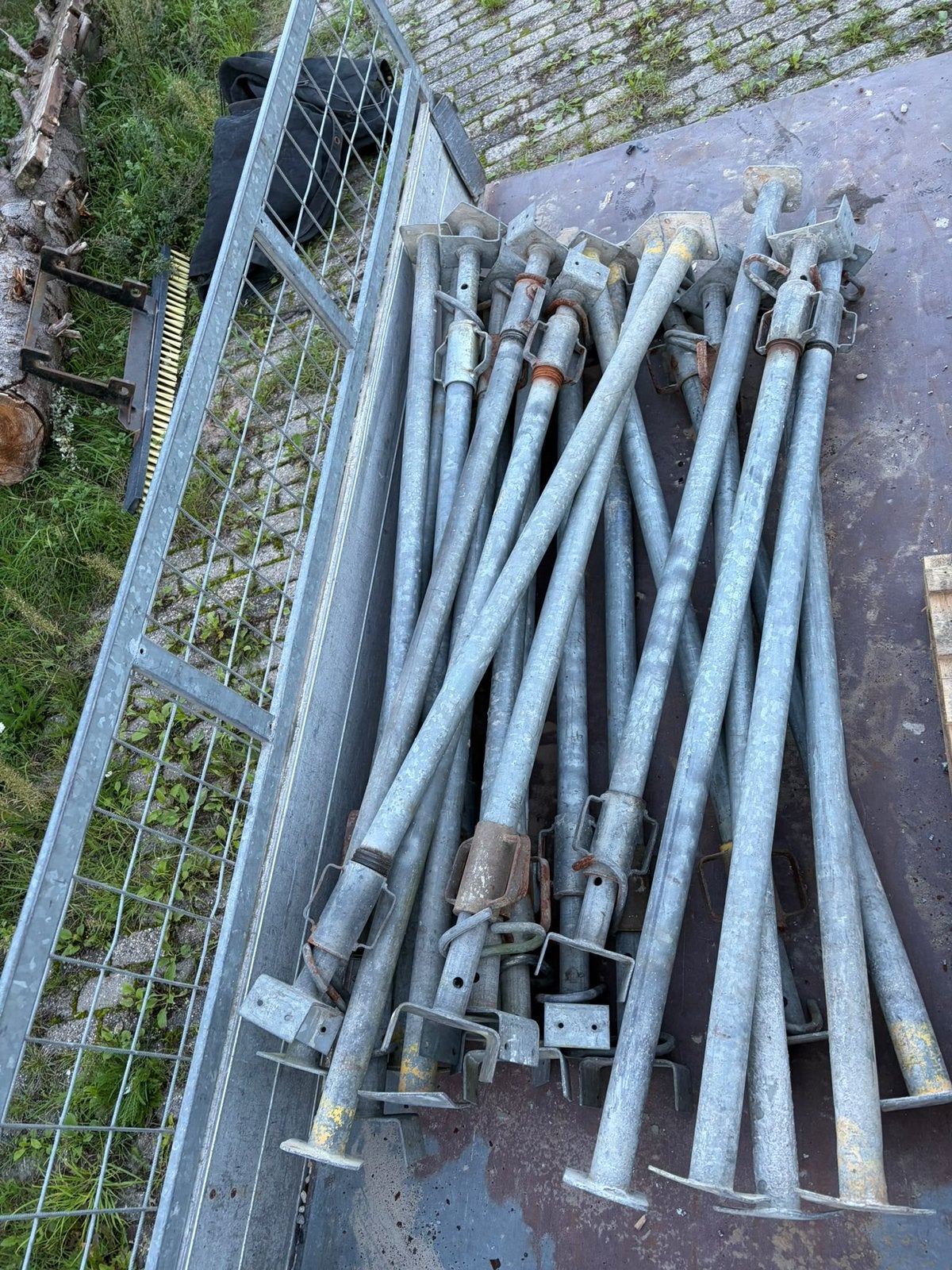 Bouwstempels stempels schroefstempels, Ophalen, Gebruikt, IJzer