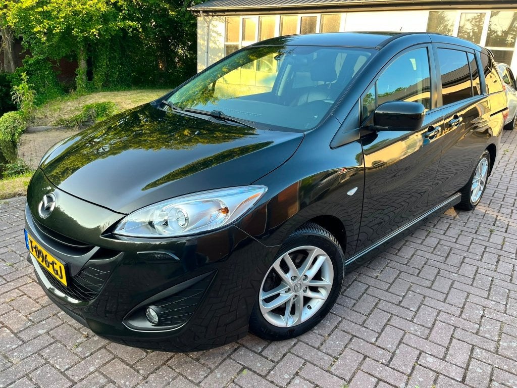 Mazda 5 2.0 GT-M 7 per Zwart 2010 (150PK), Auto's, Mazda, Voorwielaandrijving, Euro 5, Zwart, 4 cilinders