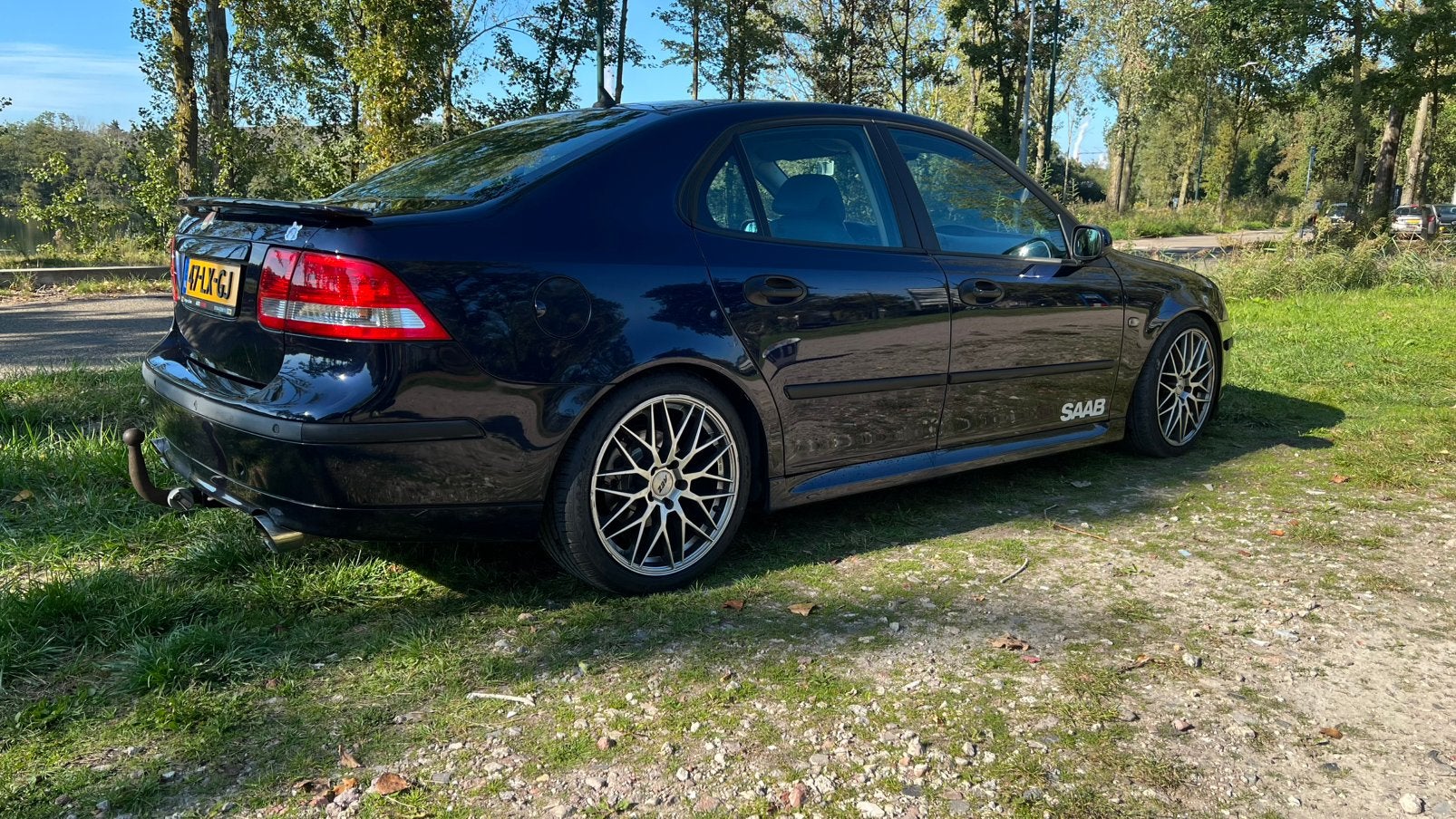 Getuned: Saab 9-3 1.8 T Sport Sedan 2003 Blauw, Auto's, 1998 cc, 4 cilinders, Blauw, 75 €/maand