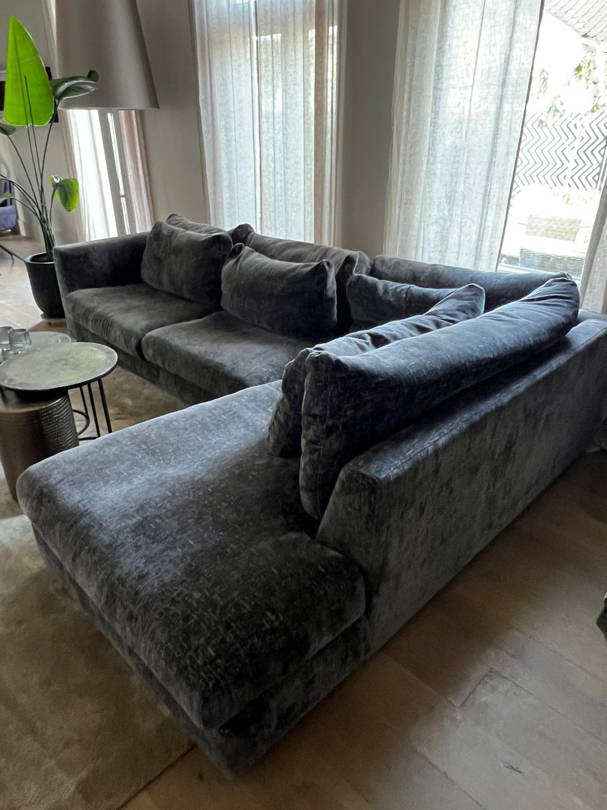 Prachtig design T Anker Loungebank hoekbank, Ophalen, Zo goed als nieuw, Stof