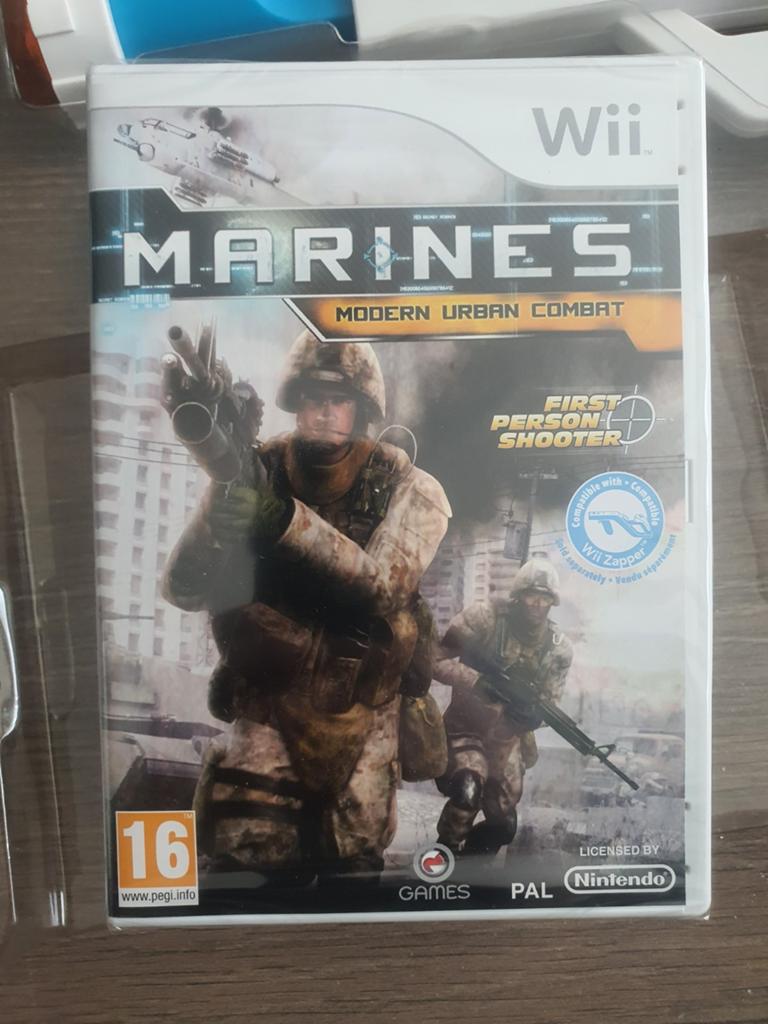 Wii MARINES Game met Gun(Nieuw), Ophalen, Vanaf 18 jaar, Shooter, 1 speler