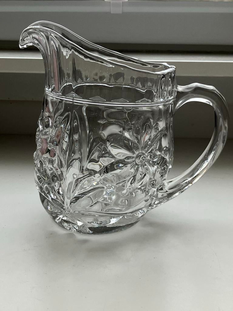 Antieke Glazen Schenkkan met Bloemmotief - Begin 20e Eeuw, Antiek en Kunst, Antiek | Glas en Kristal, Ophalen of Verzenden