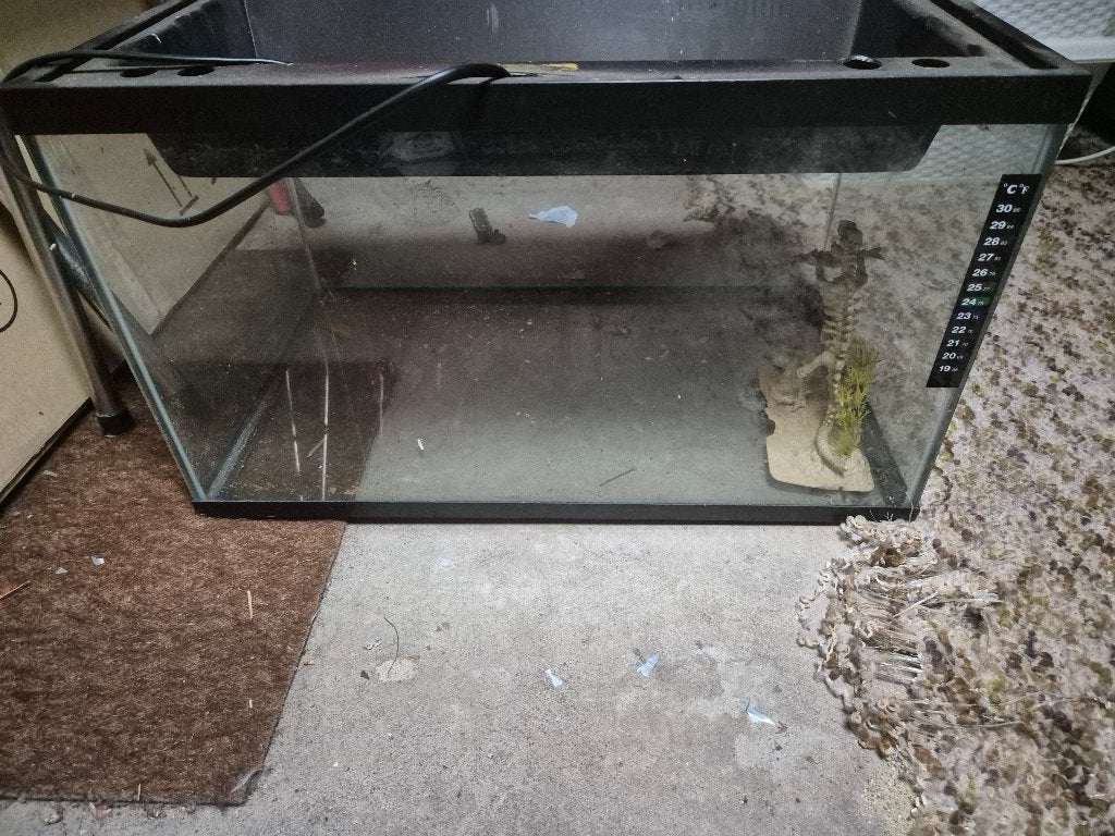 Aquarium, Dieren en Toebehoren, Ophalen, Inclusief deksel, Gebruikt, Leeg aquarium