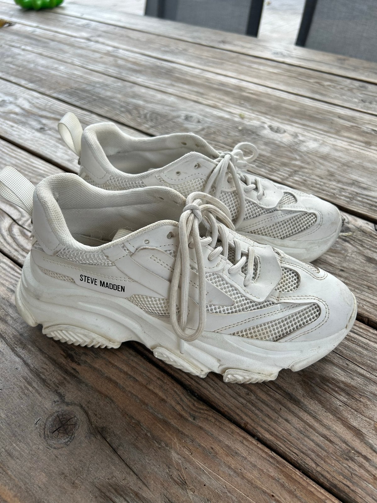 Steve Madden Maxima sneakers - Maat 38, Ophalen of Verzenden, Gedragen, Wit, Sneakers of Gympen