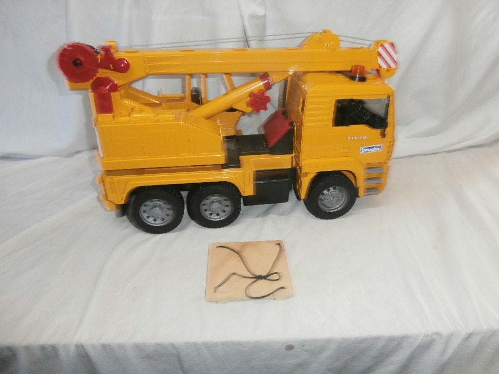 Bruder MAN TGA kraanwagen met plateau, Ophalen, Zo goed als nieuw