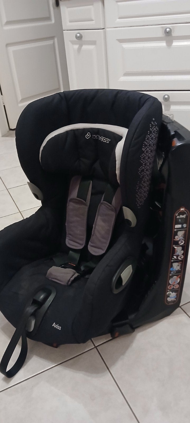 Draaibare Maxi-Cosi Axiss autostoel, Ophalen, Verstelbare rugleuning, Maxi-Cosi, Gebruikt
