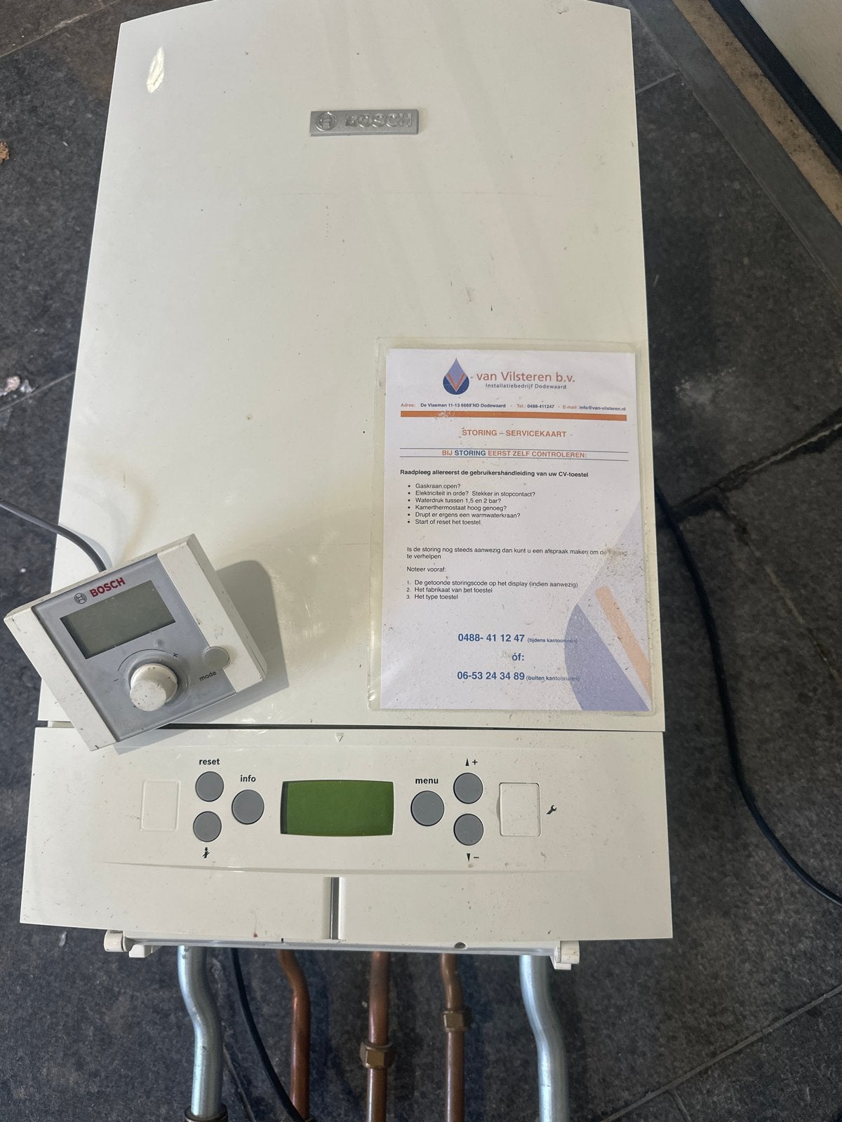 Bosch CV-ketel met thermostaat -, Ophalen, Gebruikt, Cv-ketel of Combi-ketel