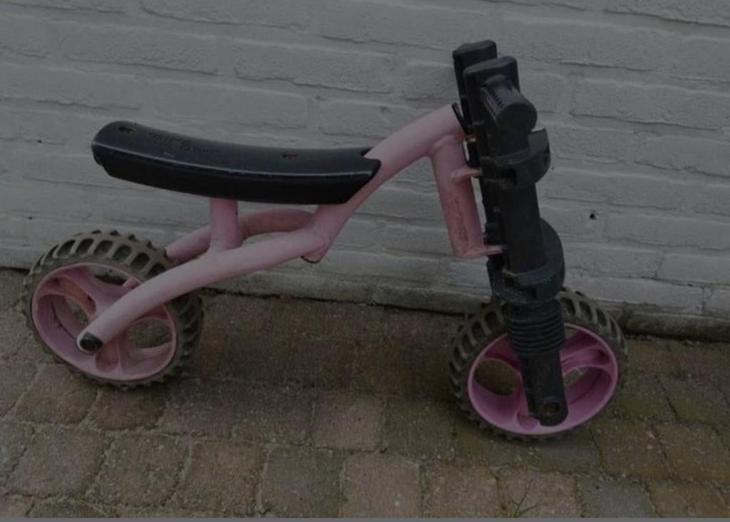 stevige loopfiets Y-bike roze, Ophalen, Gebruikt, Loopfiets