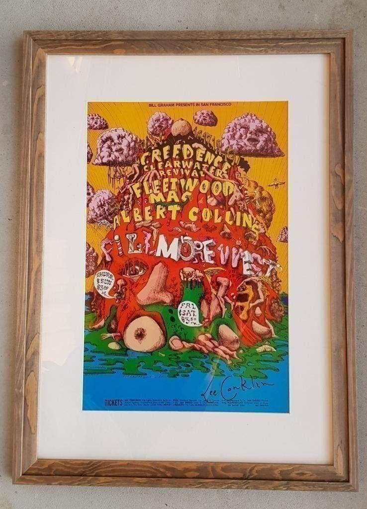 Lee Conklin Fillmore West Creedence Clearwater Gesigneerd, Ophalen of Verzenden