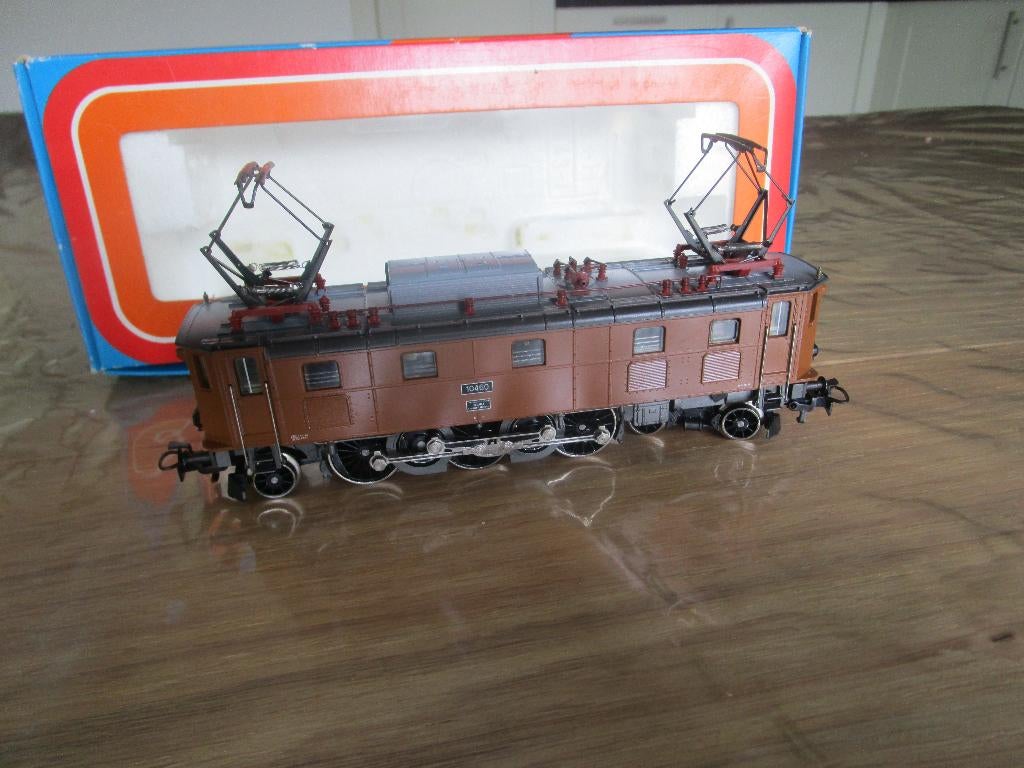 Marklin 3151 h0 sbb ae 3/6 iii eloc bruin met ovp., Wisselstroom, Gebruikt, Locomotief, Ophalen of Verzenden