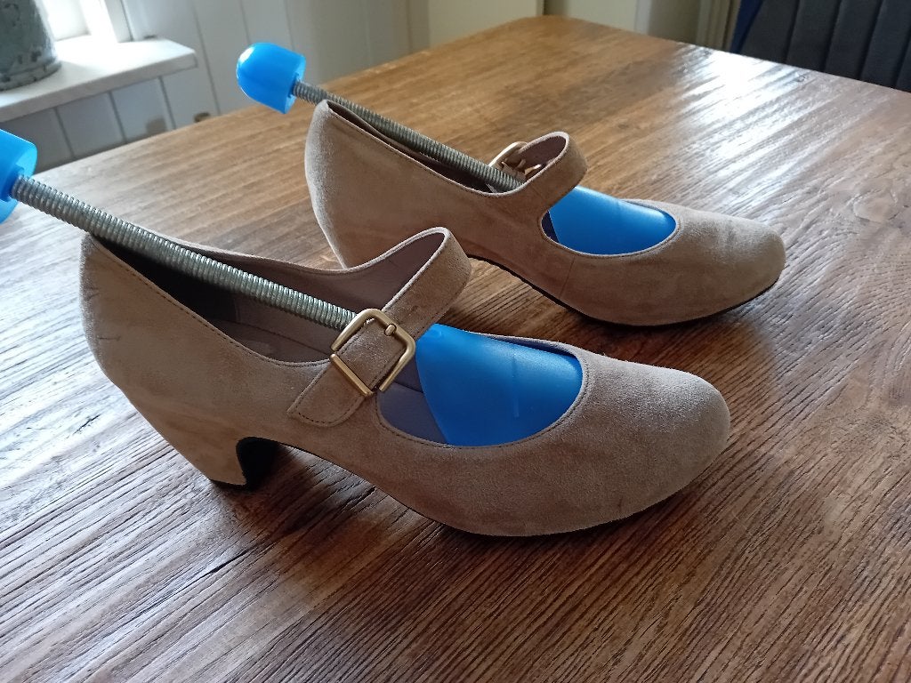 HOGL butterflight schoenen maat 42 ,beige leer, Beige, Overige typen, Ophalen of Verzenden, Zo goed als nieuw