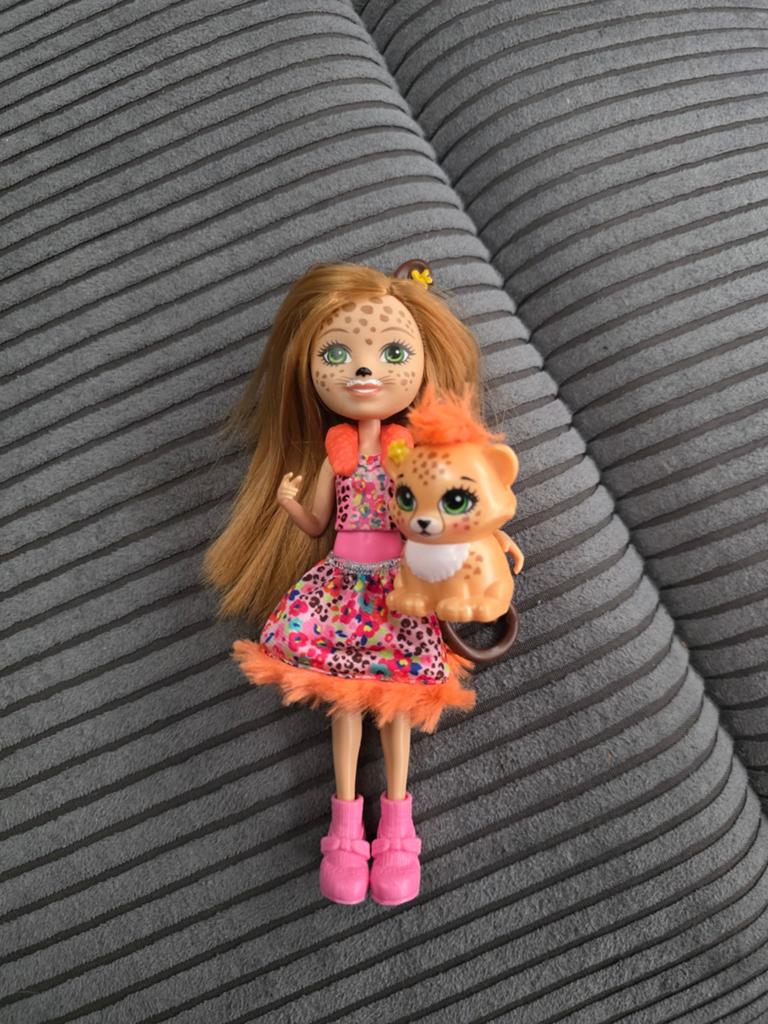 Enchantimals Cherish Cheetah, Ophalen of Verzenden, Zo goed als nieuw, Overige typen