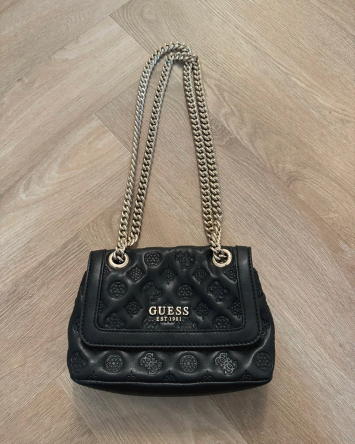Guess tas zwart handtas/schoudertas, Ophalen of Verzenden, Zo goed als nieuw, Zwart, Handtas