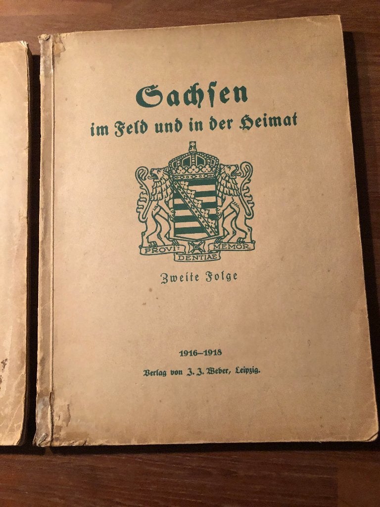 W.O. I. Sachsen im Feld und in der Heimat 1e en 2e Folge, Ophalen of Verzenden, Tweede Wereldoorlog, Gelezen, Overige onderwerpen