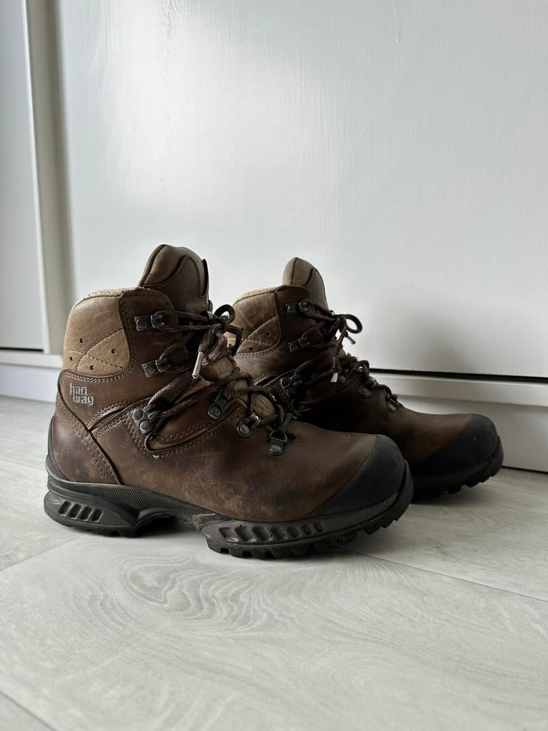 Hanwag Lady Hallux Wandel bergschoenen maat 39,5, Ophalen, Gedragen, Bruin, Wandelschoenen