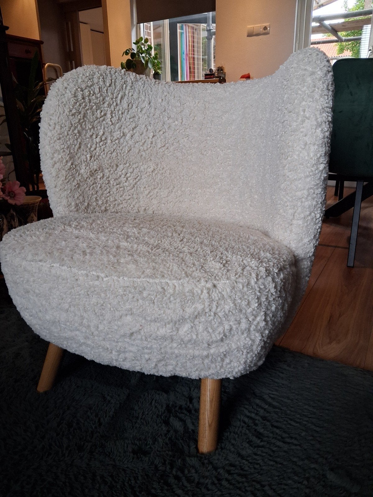 Fauteuil Foggia off-white, Ophalen, Minder dan 75 cm, Zo goed als nieuw, Stof