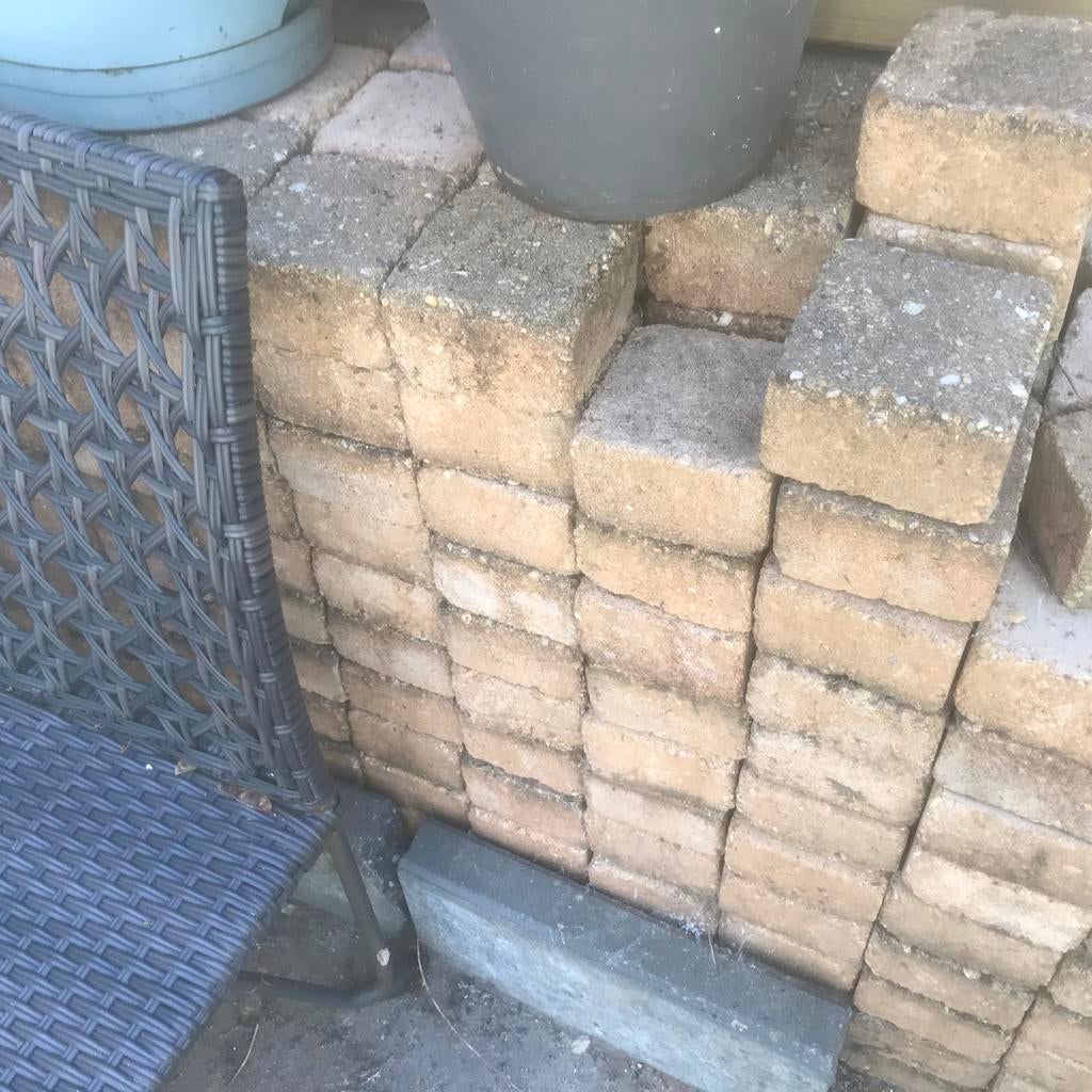 Gebruikte sierstenen, Tuin en Terras, Tegels en Klinkers, Ophalen, Gebruikt, Overige typen, 5 tot 10 m²